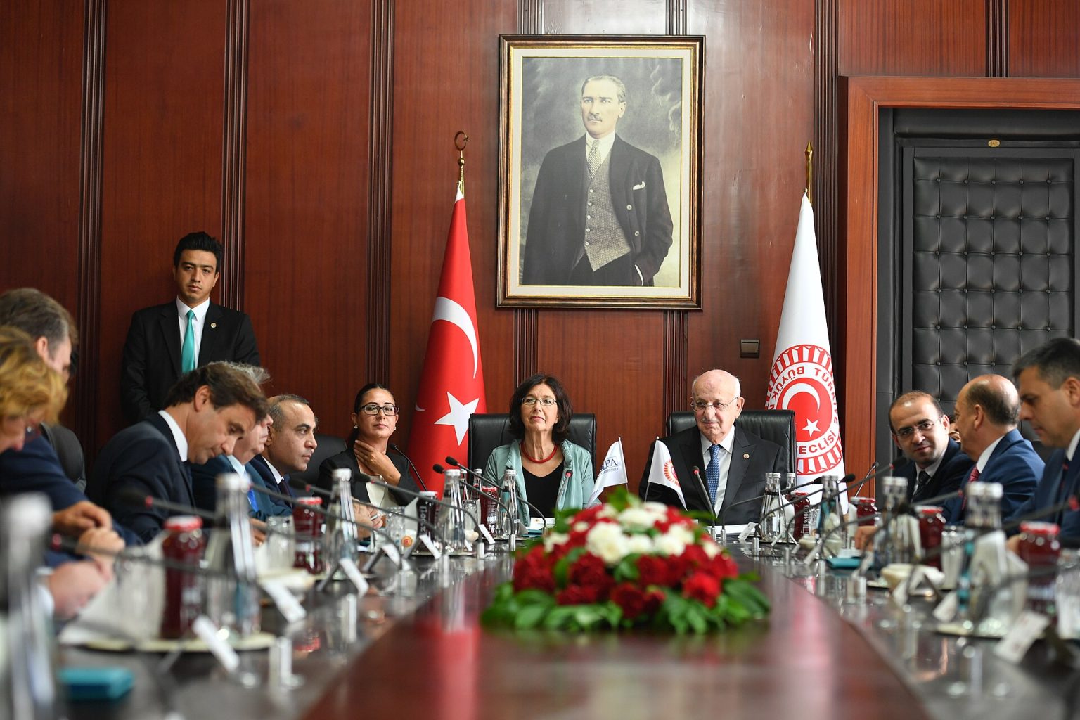 The OSCE PA Delegation meets with the Speaker of the Grand National Assembly of Turkey