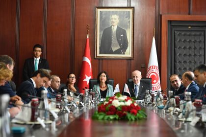 The OSCE PA Delegation meets with the Speaker of the Grand National Assembly of Turkey