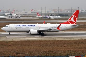 Turkish Airlines Boeing 737-8 MAX aircraft