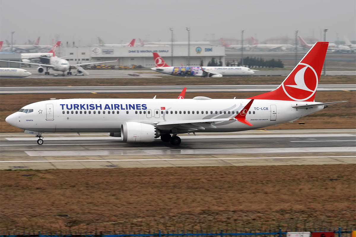Turkish Airlines Boeing 737-8 MAX aircraft