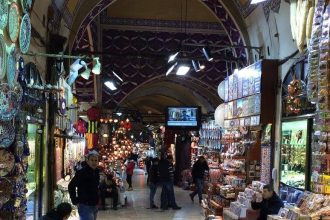 Grand Bazaar in Istanbul Turkey