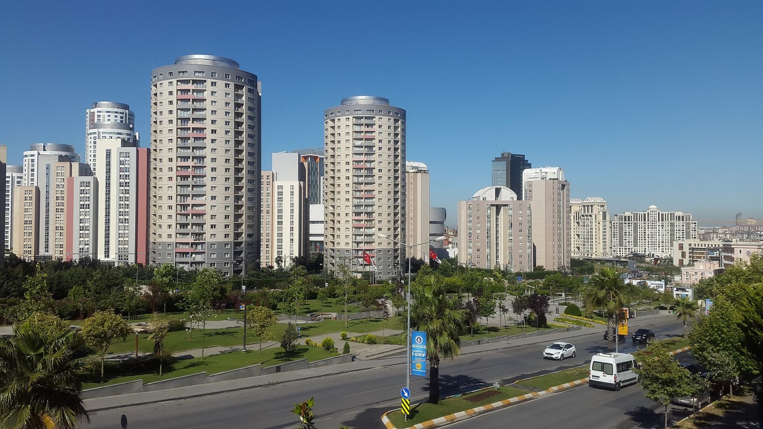 Residential high-rise towers in Ataşehir, Istanbul