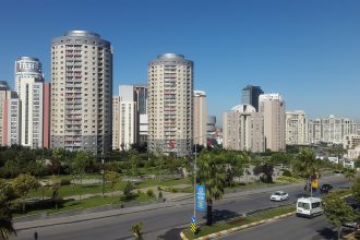 Residential high-rise towers in Ataşehir, Istanbul