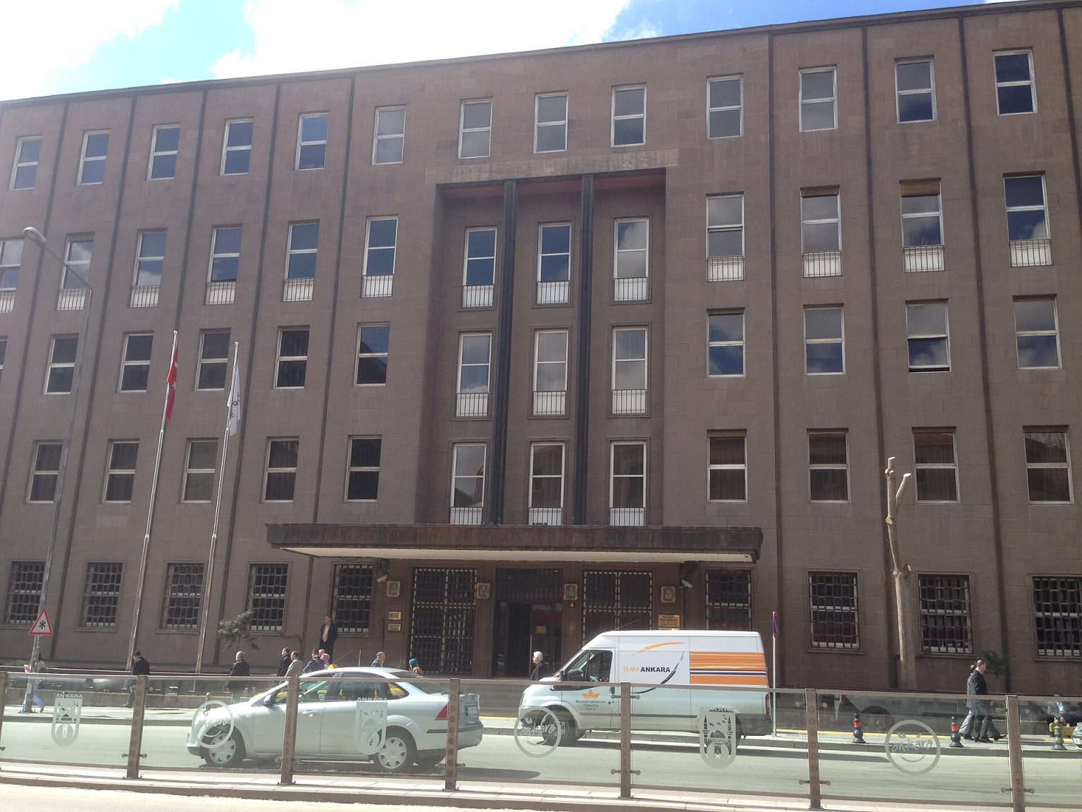 Central Bank of the Republic of Türkiye head office building in Ankara