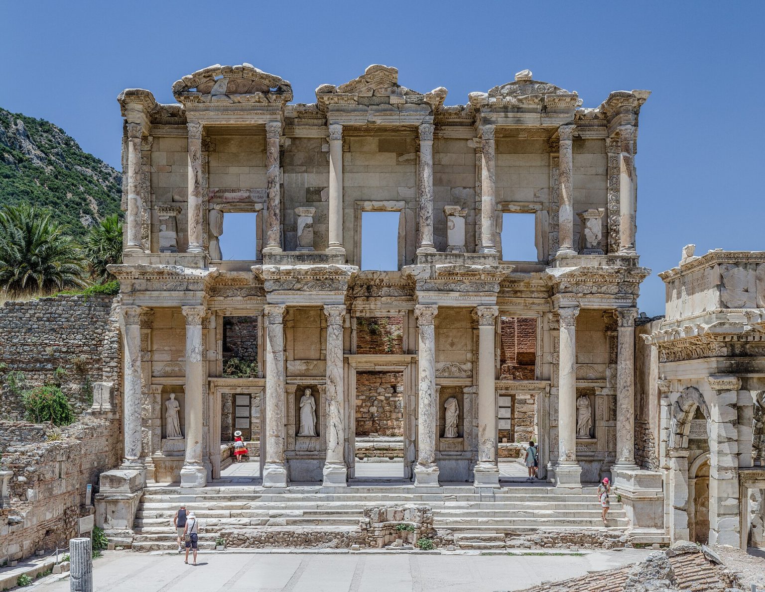 Façade of the Library of Celsus at Ephesus