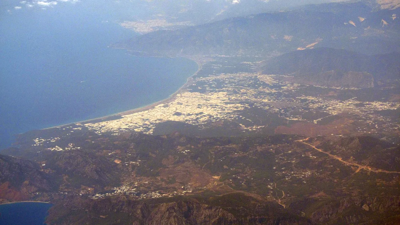Overnight storm floods greenhouses and roads in Antalya's Kaş, Kumluca and Finike