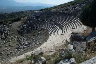 Knucklebone oracle listing 56 fates found inscribed on stone block at ancient Kibyra