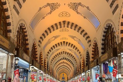 Interior of the Spice Bazaar in Istanbul
