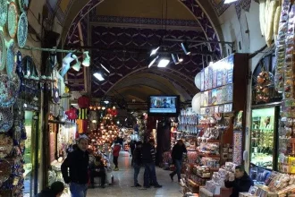 Grand Bazaar in Istanbul Turkey
