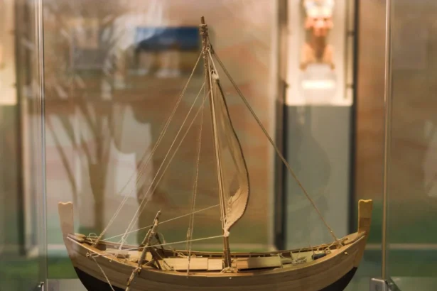 Replica of the Bronze Age Uluburun shipwreck