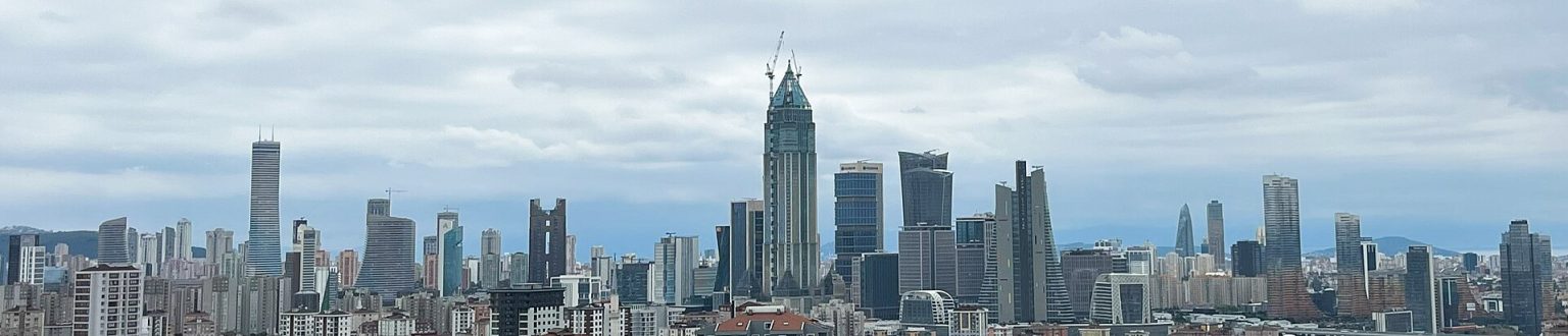 Istanbul Financial Center towers in Ataşehir
