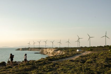 Wind turbines in Bozcaada