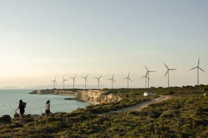 Wind turbines in Bozcaada